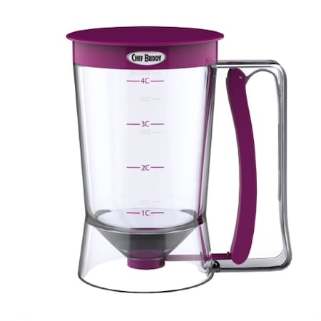 Hastings Home Batter Dispenser, No Drip Portion Control Baking Tool for Pancake, Muffin Mix 569027RIX